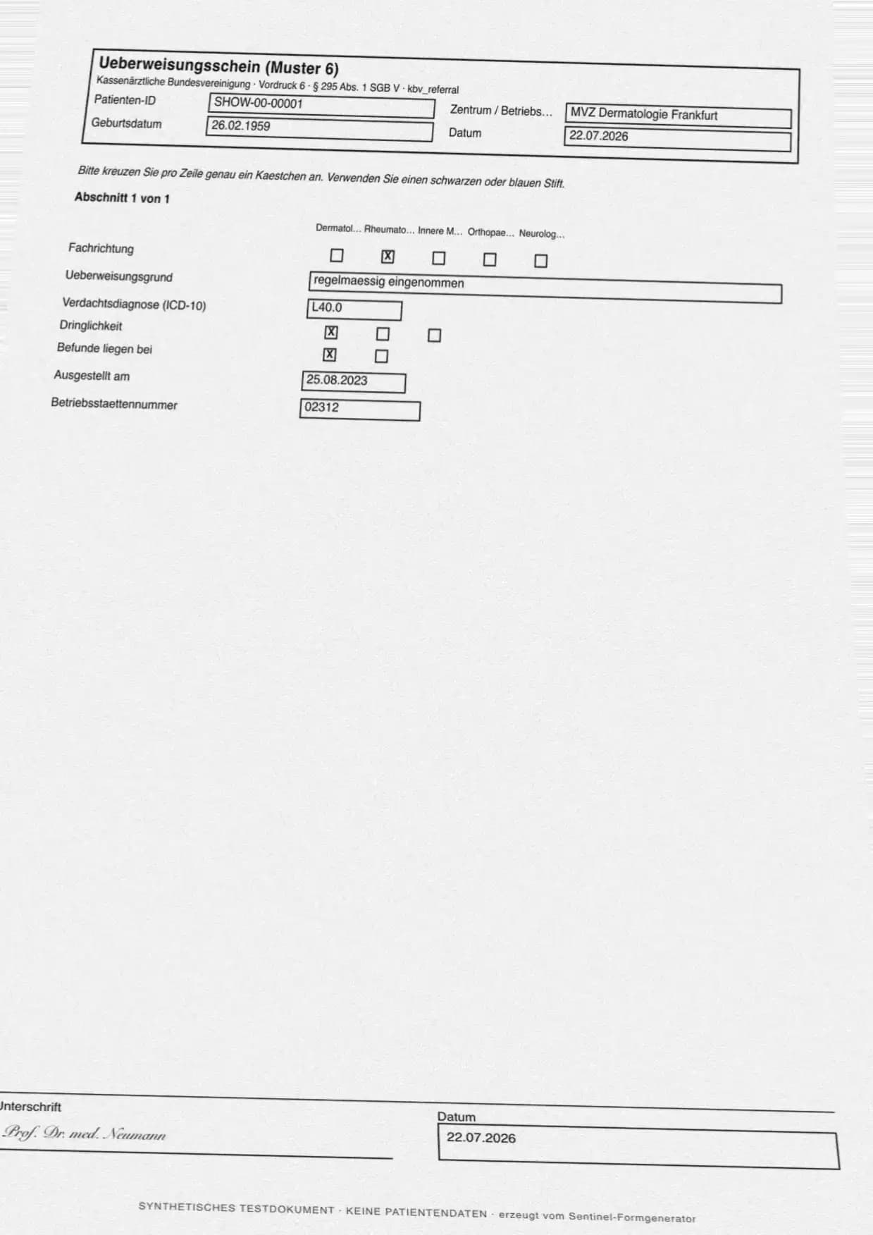 A photographed form page, curved and narrower at the far edge.
